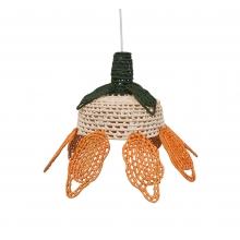 Pétala cúpula laranja 64x27 cm